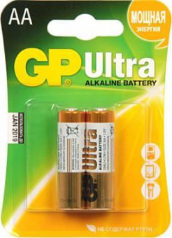 Батарея GP Ultra Alkaline 15AU LR6 AA (2шт) от магазина РЭССИ