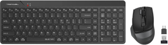 Клавиатура + мышь A4Tech Fstyler FG2400 Air2 клав:черный мышь:черный USB беспроводная slim (FG2400 AIR2 BLACK) от магазина РЭССИ