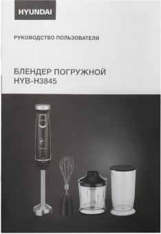 Блендер погружной Hyundai HYB-H3845 1000Вт черный/серебристый от магазина РЭССИ