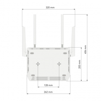 Роутер беспроводной Keenetic Peak (KN-2710) AC2600 10/100/1000BASE-TX/SFP/4g ready от магазина РЭССИ