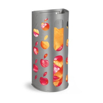 Держатель-контейнер корзина LAIMA Apple для пакетов мешков бахил 37.5x16x13 см графит 608367 от магазина РЭССИ