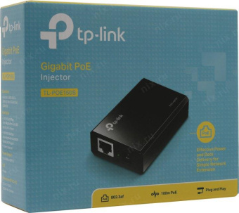 Инжектор TP-Link TL-POE150S 2GE/1PoE 48V 15,4W 802.3af от магазина РЭССИ