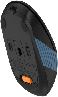 Мышь A4Tech Fstyler FB10CS черный/синий оптическая (2000dpi) silent беспроводная BT/Radio USB (4but) от магазина РЭССИ