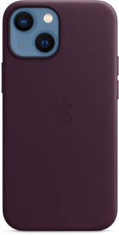 Чехол (клип-кейс) Apple для Apple iPhone 13 mini Leather Case with MagSafe темная вишня (MM0G3ZE/A) от магазина РЭССИ