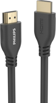 Кабель аудио-видео Philips 8K 60 Гц Ultra HD HDMI (m)/HDMI (m) 1.5м. позолоч.конт. серый (SWV7110/56) от магазина РЭССИ