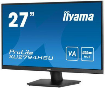 Монитор Iiyama 27" ProLite XU2794HSU-B1 черный VA LED 4ms 16:9 HDMI M/M матовая Piv 250cd 178гр/178гр 1920x1080 75Hz DP FHD USB 3.9кг от магазина РЭССИ
