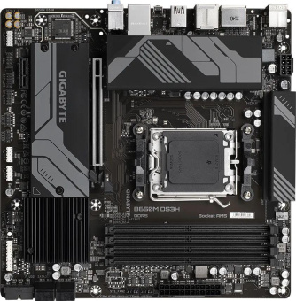 Материнская плата Gigabyte B650M DS3H SocketAM5 AMD B650 4xDDR5 mATX AC`97 8ch(7.1) 2.5Gg RAID+HDMI+DP от магазина РЭССИ