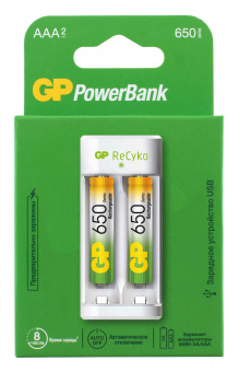Зарядное устройство GP PowerBank GP E21165AAAHC-2CRB2 2600mAh от магазина РЭССИ