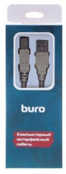 Кабель Buro BHP RET USB_BM30 USB A(m) USB B(m) 3м серый блистер от магазина РЭССИ