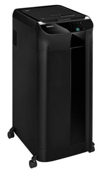 Шредер Fellowes AutoMax 600M черный с автоподачей (секр.P-5) перекрестный 600лист. 83лтр. скрепки скобы пл.карты от магазина РЭССИ