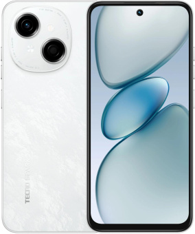 Смартфон Tecno Spark Go 1 128Gb 4Gb белый моноблок 3G 4G 2Sim 6.67" 720x1600 Android 14 13Mpix 802.11 a/b/g/n/ac GPS GSM900/1800 TouchSc Protect microSD max1024Gb от магазина РЭССИ