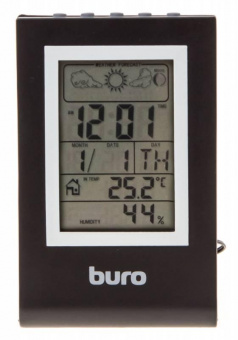 Погодная станция Buro H117AB серебристый/черный от магазина РЭССИ