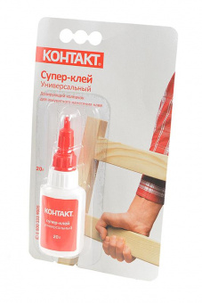 Клей КОНТАКТ Супер-клей (20г) BL1 в шоу-боксе 10 шт от магазина РЭССИ