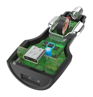 Автомобильное зар./устр. Hama H-210589 3A PD+QC универсальное черный (00210589) от магазина РЭССИ