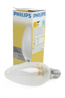 Лампа PHILIPS B35 60W E14 FR 011763 от магазина РЭССИ