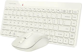 Клавиатура + мышь A4Tech Fstyler FG2200 Air2 клав:бежевый мышь:бежевый USB беспроводная slim (FG2200 AIR2 BEIGE) от магазина РЭССИ
