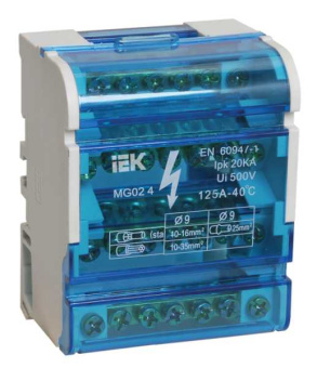 Шина на DIN-рейку в корпусе (кросс-модуль) ШНК 4х7 3L+PEN YND10-4-07-100 от магазина РЭССИ