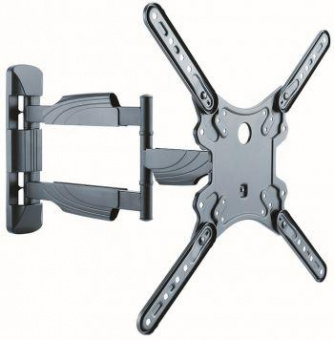 Кронштейн для телевизора Ultramounts UM871 черный 23"-55" макс.35кг настенный поворотно-выдвижной и наклонный от магазина РЭССИ