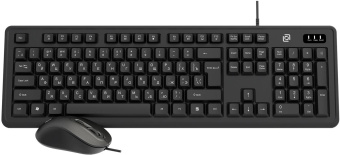 Клавиатура + мышь Оклик S605 клав:черный мышь:черный USB Multimedia от магазина РЭССИ