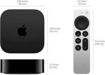 Медиаплеер Apple TV 4K A2843 128Gb от магазина РЭССИ