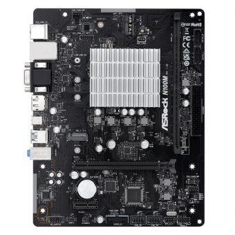 Материнская плата Asrock N100M 1xDDR4 mATX AC`97 6ch(5.1) GbLAN+VGA+HDMI+DP от магазина РЭССИ