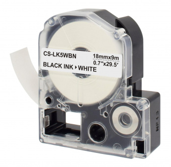 Картридж ленточный Cactus CS-LK5WBN черный для Epson LW300/LW400/LW700/LW600P/LW1000P от магазина РЭССИ