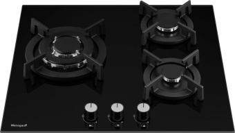Газовая варочная поверхность Weissgauff HGG 631 BGV черный от магазина РЭССИ