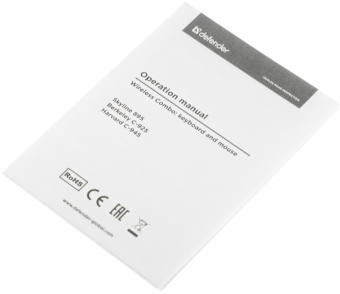 Клавиатура + мышь Defender Skyline 895 клав:белый мышь:белый USB беспроводная slim Multimedia (45895) от магазина РЭССИ