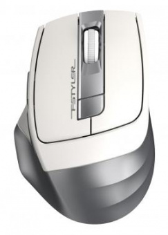 Мышь A4Tech Fstyler FG35 серебристый/белый оптическая (2000dpi) беспроводная USB (6but) от магазина РЭССИ