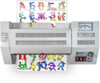 Ламинатор Heleos ЛМ_А4Про серый A4 (60-250мкм) 62см/мин (4вал.) хол.лам. лам.фото реверс от магазина РЭССИ