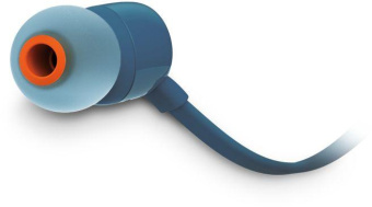 Гарнитура вкладыши JBL Tune 110 1.2м синий проводные в ушной раковине (JBLT110BLU) от магазина РЭССИ