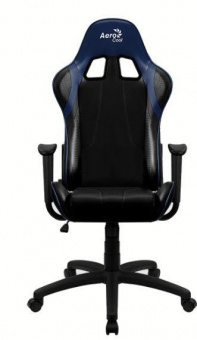 Кресло игровое Aerocool AС100 AIR черный/синий сиденье черный/синий ПВХ/полиуретан крестов. от магазина РЭССИ