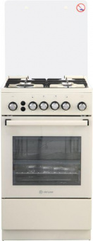 Плита Газовая De Luxe 5040.40Г (КР) ЧР-013 слоновая кость (стеклянная крышка) реш.чугун от магазина РЭССИ