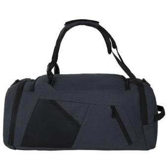 Сумка спортивная HEIKKI Travel ХЕЙКИ с отделением для обуви 7 карманов темно-серая 23x48x25 см 272628 от магазина РЭССИ