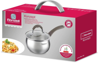 Ковш Rondell Konzept RDS-1228 1.1л. d=14см (с крышкой) стальной от магазина РЭССИ