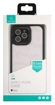 Чехол (клип-кейс) для Apple iPhone 13 Pro Usams US-BH770 прозрачный/черный (УТ000028119) от магазина РЭССИ