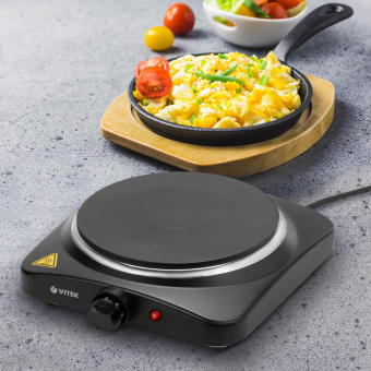 Плита Электрическая Vitek VT-3703 черный (настольная) от магазина РЭССИ