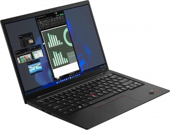 Ноутбук Lenovo ThinkPad X1 Carbon G10 Core i5 1235U 16Gb SSD512Gb Intel Iris Xe graphics 14" IPS WUXGA (1920x1200) Windows 11 Professional black WiFi BT Cam (21CCS9Q501) от магазина РЭССИ