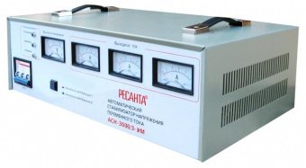 Стабилизатор напряжения Ресанта АСН-3000/3 3кВА трехфазный черный (63/4/1) от магазина РЭССИ