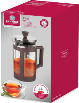 Френч-пресс Rondell Fest RDS-1296 0.6л коричневый от магазина РЭССИ