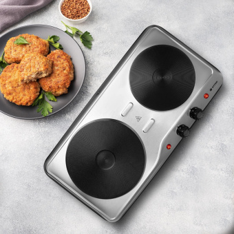 Плита Электрическая Vitek VT-3702 стальной (настольная) от магазина РЭССИ