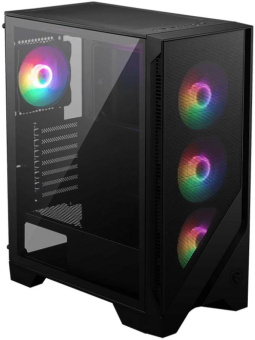 Корпус MSI MAG Forge 120A черный без БП ATX 2x120mm 2xUSB3.0 audio bott PSU от магазина РЭССИ