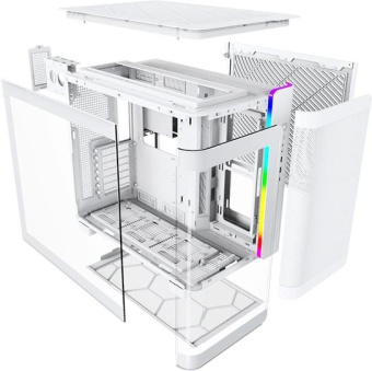 Корпус Montech King 95 белый без БП ATX 9x120mm 6x140mm 2xUSB3.0 audio bott PSU от магазина РЭССИ