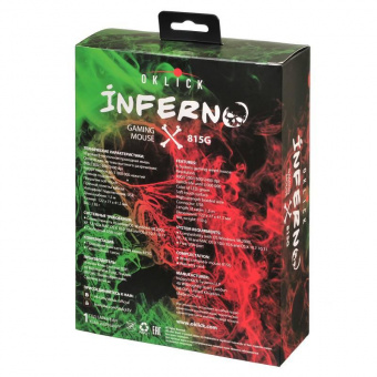 Мышь Оклик 815G INFERNO черный оптическая (2400dpi) USB (6but) от магазина РЭССИ