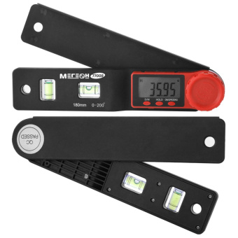 Цифровой угломер с пузырьковым уровнем МЕГЕОН 77008 к0000033686 от магазина РЭССИ