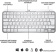 Клавиатура Logitech MX Keys Mini серебристый/белый USB беспроводная BT/Radio LED (920-010502) от магазина РЭССИ