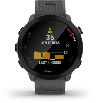 Смарт-часы Garmin Forerunner 55 42мм 1.04" LCD корп.серый рем.серый разм.брасл.:127-220мм (010-02562-13) от магазина РЭССИ