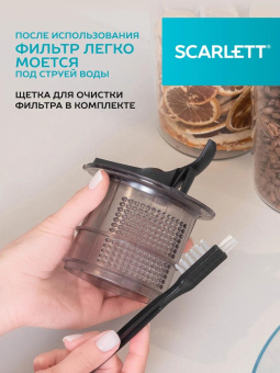 Соковыжималка шнековая Scarlett SC-JE50S63 400Вт рез.сок.:600мл. белый от магазина РЭССИ