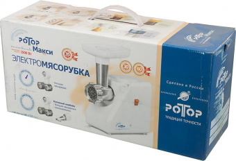 Мясорубка Ротор Макси ЭМШ 35/300-4 1500Вт белый от магазина РЭССИ
