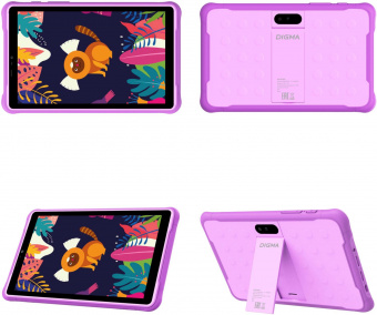 Планшет Digma Kids 8260C T310 (1.8) 4C RAM4Gb ROM64Gb 8" IPS 1280x800 3G 4G Android 12 фиолетовый 2Mpix 2Mpix BT GPS WiFi Touch microSD 128Gb 4000mAh от магазина РЭССИ